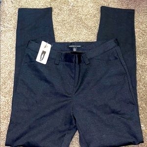 Andrew Marc blk/charcoal slim fit bottoms size 8